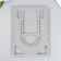 Organizer board for beadwork and manufacturing products from beads 32.5x24x1.5 cm