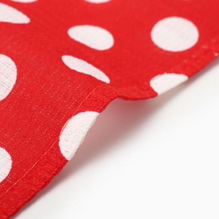 Towel 35x60cm peas, red, waffle, 120 g/m, HL100%-3