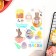 Easter waffle pictures edible "bright Easter" for Easter cakes, cupcakes, 1 sheet A5