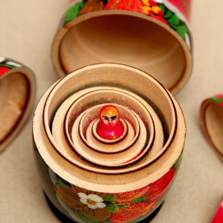 Matryoshka 5 in 1, small (color and pattern may differ), mix-3