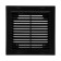 Ventilation grate "Vento" 1515VR, 150x150 mm, with a grid, detachable, black
