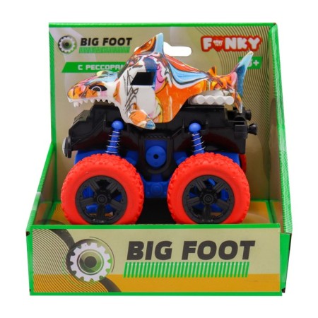 Friction Funky Toys Car "Shark", 4x4, with red wheels-2