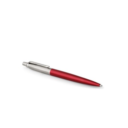 Ballpoint pen Parker Jotter Core Kensington Red M, stainless steel case, red glossy/ chrome, blue ink-4