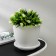 Pot with the pallet "Athena", 3 l, the color is white