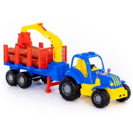 Tractor "Stropysh" with a semi-trailer-lezovoz, mix-4