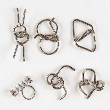 Metal puzzle "Advent calendar" New Year's snakes-5