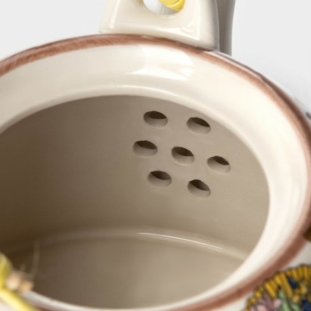 Keramic teapot with a metallic sieve "Vera", 900 ml-2