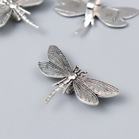 Busina for creativity Metal "Dragonfly" silver G625B313 3.1x4.8 cm