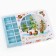 Box with a shell with a window of 16 sweets, "Christmas trees"