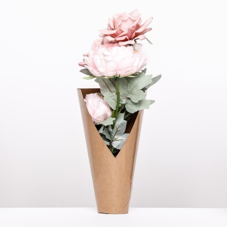 Floristic cone without bottom, folding, craft, 32x30cm-1