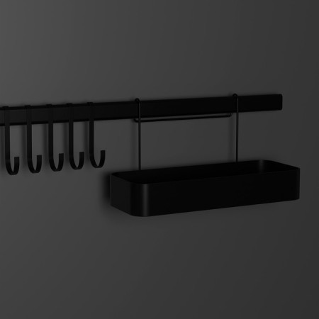 Railing system for the kitchen for 8 objects of the share, 60.5 cm, black color-6