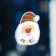 LED toy on Velcro "Santa Claus" 6 × 8.5 cm, batteries Lr44x3, glow of multi
