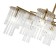 Suspended EVOLUCE lamp. Sle1122-303-08. Lynden. 8x40 watts, E14, 79x79x47 cm, brass color