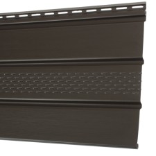 Sofit with central perforation Döcke chocolate