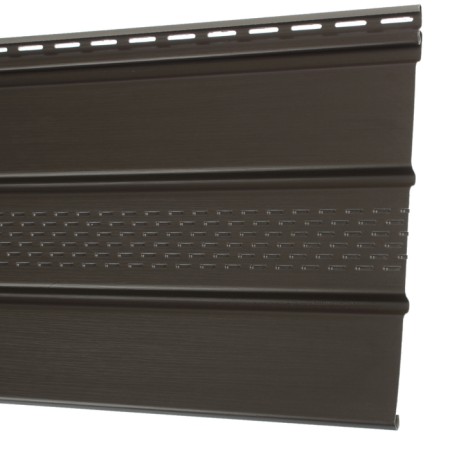 Sofit with central perforation Döcke chocolate
