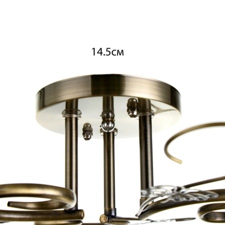Chandelier 6591200/3 E27 40W bronze 46x46x24 cm Bayerlux-4