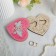 The stand for the rings "pigeons", pink, on the magnet