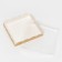 Box for cookies, craft, 15 x 15 x 3 cm