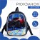 Baby backpack on lightning, blue color