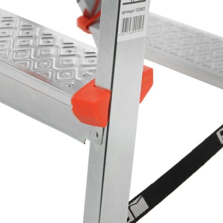 Perilla ladder 122403, galvanized, bilateral, 3 steps, 610 mm-2