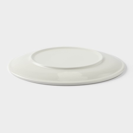 Plate porcelain dining shares White Label, d = 22.6 cm, white color-2