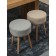Carter stool, 350 × 350 × 470 mm, book, color gray-blue