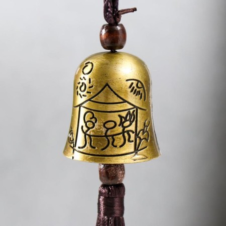 Bell Metal "Tribes and Pisces" h = 4.5 cm d = 4 cm-1
