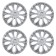 Wheel caps R15 "Voltok", silver, carbon, set 4 pcs
