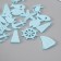 Decor for creativity tree "Sea surf" set of 20 pcs blue 2.5x2.9 cm
