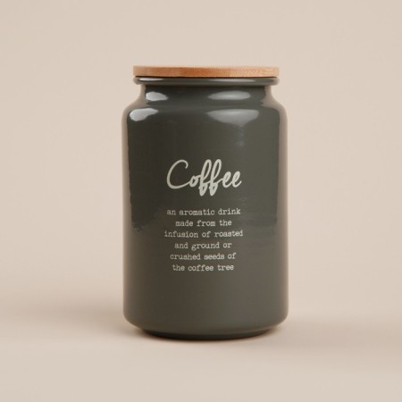 Sugar Bank SL Home, 9.5 × 14 cm, gray color, with a bamboo lid-5