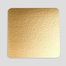 The substrate is reinforced, square, gold - 20 x 20 cm