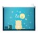 Lightning folder A4 format, 180 mkr, transparent with the pattern "Cat", mix