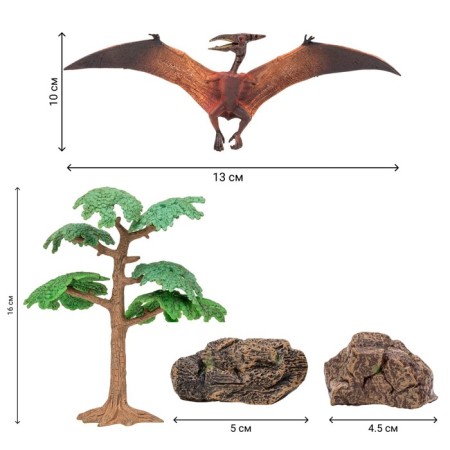 Set of figures "World of dinosaurs", 7 figures-4