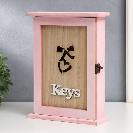 Keywater tree "heart on the Bange" Pink 26.5x21x6.5 cm-1