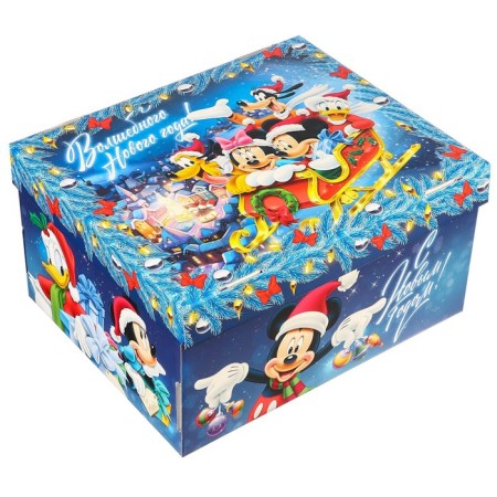 Gift box "New Year" 31x25.5x16 cm, Mickey Mouse-2