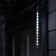 Garland "icicles" melting 0.3 m, IP44, transparent thread, 18 LED, white glow, overflows, 220 V