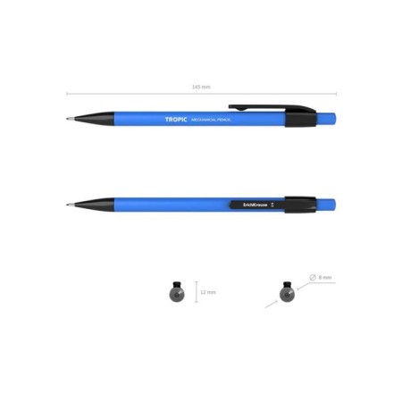 Mechanical pencil Erichkrause "Tropic", NV, Griffel D = 0.5 mm, Soft Touch coating, in a box, mix-7