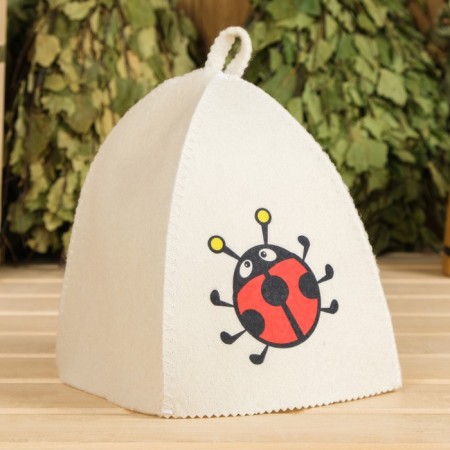 Bath hat with children's thermal baggage "God's cow"