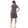 Women's tunic with short sleeve, size 44, brown color