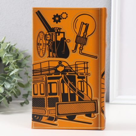 Safe Brush Tree to the leatherette "Russian inventors" embossing 21x13x5 cm-6