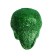 Figure for crafts and decor "Skull", set 6 pcs., Size 1 pcs: 4 × 4.5 × 4.5 cm, green color