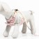 A set with a soft slope "peas", size m, leash 120 x 1.5 cm, og 34-66 cm, pink