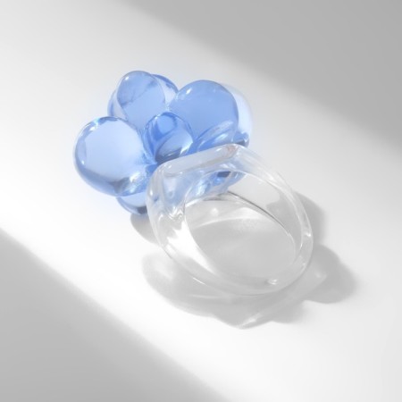 Ring "Molecules", Blue color, 17 size-2