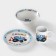 A set of children's dishes from ceramics “Blue Tractor”, 3 objects: 240 ml mug, bowl d = 18 cm, plate d = 19 cm