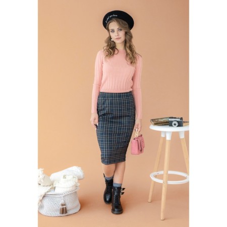 Female skirt, size 44, blue color