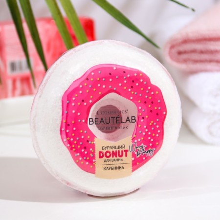 Donut bathtub "strawberries", 160 g