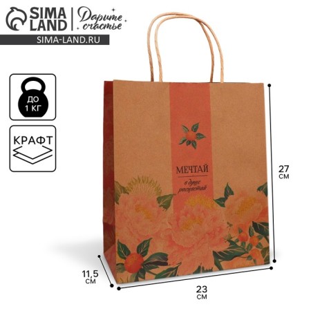 Package gift craft, packaging, "Dream", ML 23 x 27 x 11.5 cm