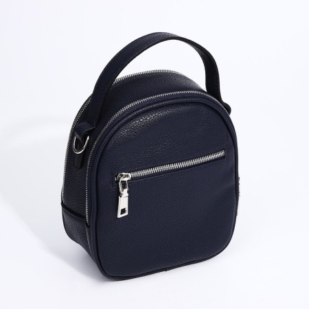 Bag Cross-Bodi Medvedkovo with a zipper, blue color-2