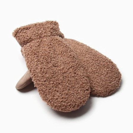 Women's mittens for claim Minaku 25 cm beige