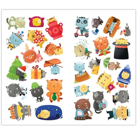 ABC with stickers. Kitty-4